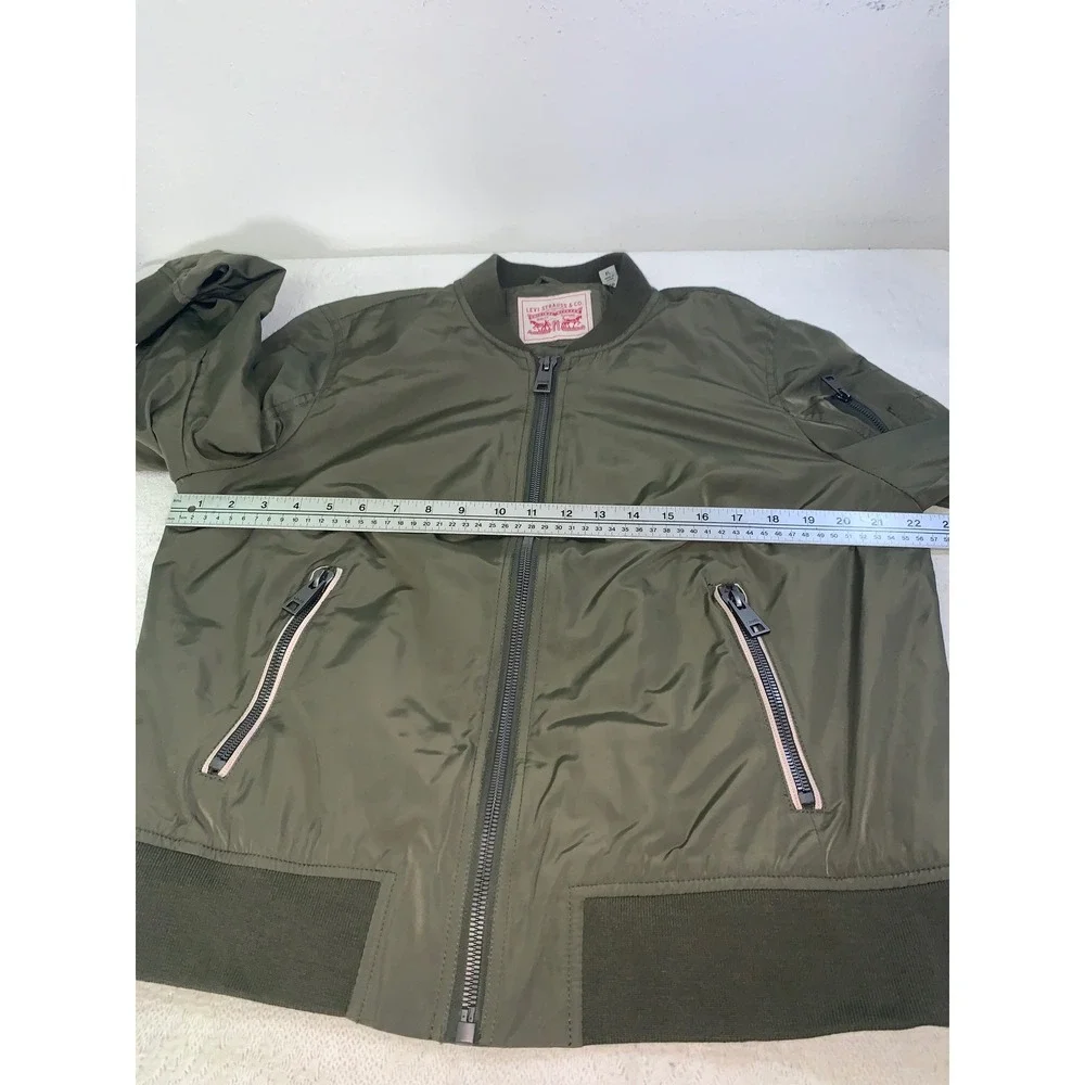 Levi Strauss Men XL Olive Green Bomber MA-1 Flight Jacket LW7RP570 NWT